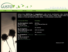 Tablet Screenshot of gusto-flora.sk